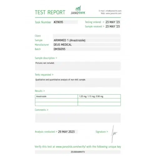 ARIMIMED 1 (ANASTROZOLE) AROMATASE INHIBITOR - Image 4