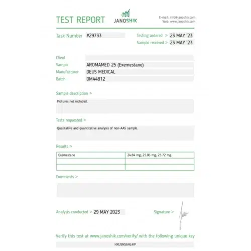 AROMAMED 25 (EXEMESTANE) AROMATASE INHIBITOR - Image 4