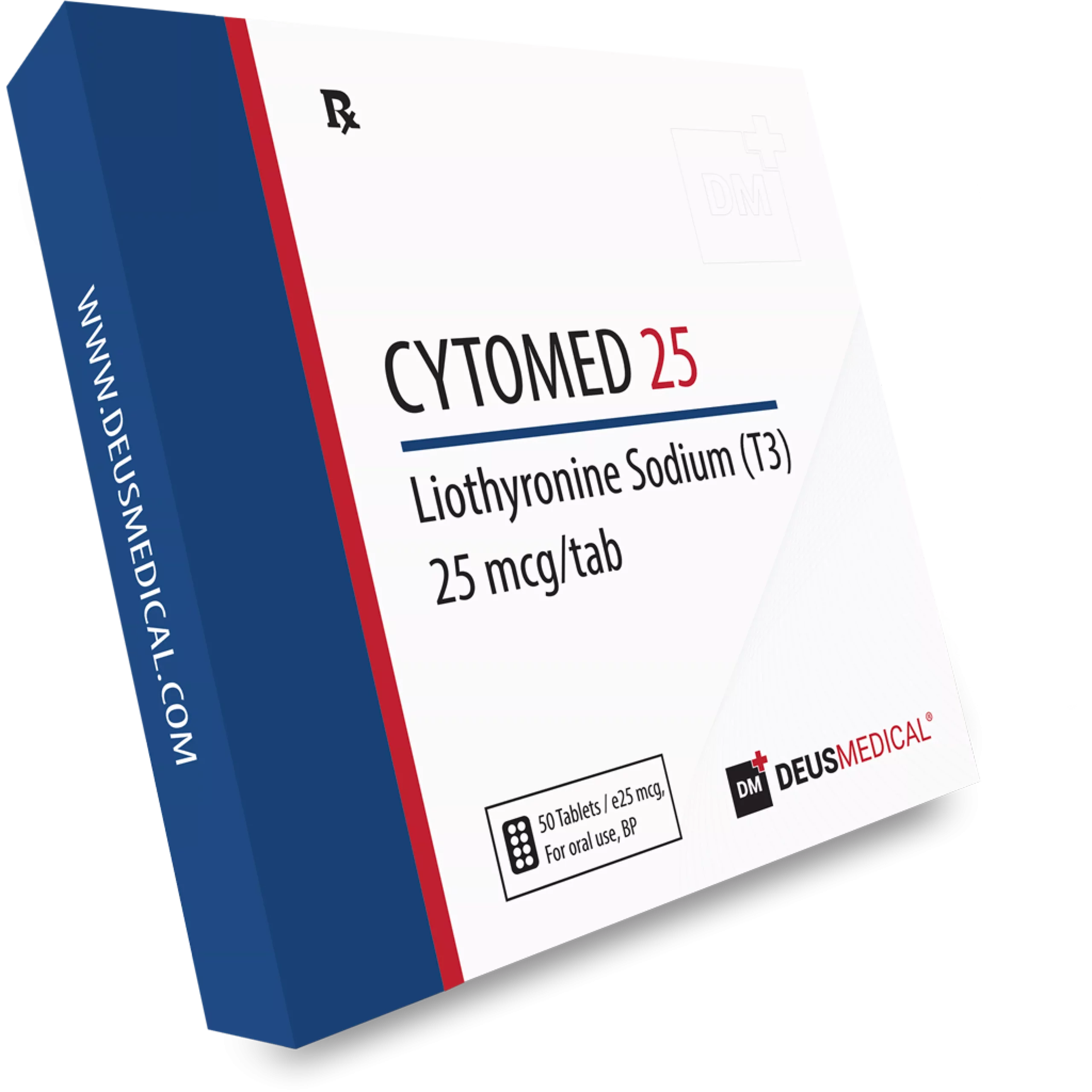 CYTOMED 25 (LIOTHYRONINE SODIUM) 25mcg/tab – High Quality Thyroid Hormone for Metabolic Support and Weight Management