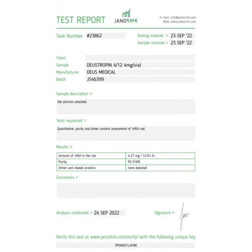 DEUSTROPIN 4/12 (SOMATROPIN, HGH) HORMONE - Image 3