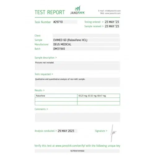 EVIMED 60 (RALOXIFENE HCL) SERM - Image 4