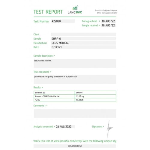 GHRP-6(Growth Hormone-Releasing Peptide 6) - Image 2