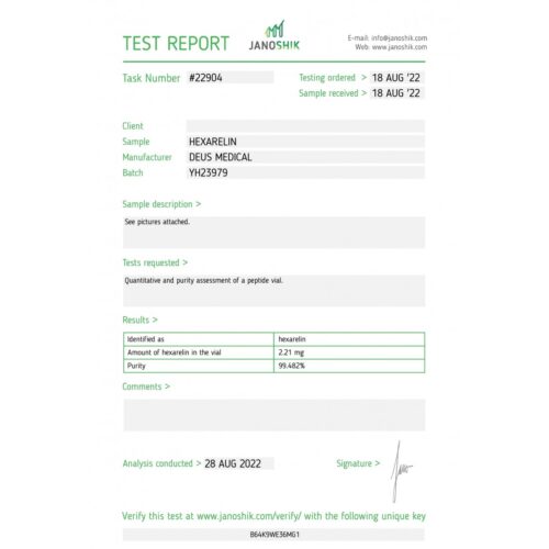 HEXARELIN (Growth Hormone-Releasing Peptide) - Image 2