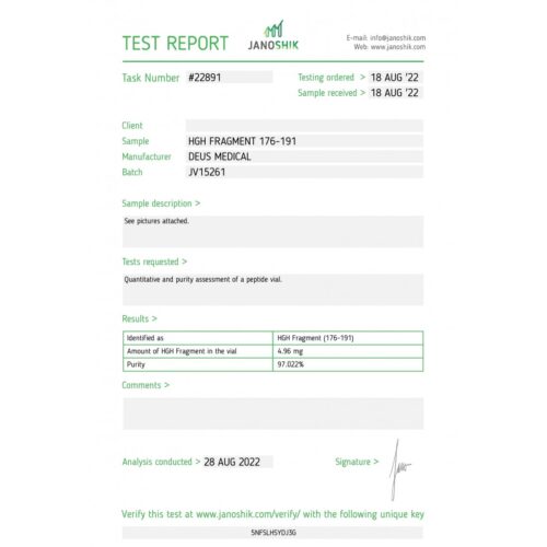 HGH FRAGMENT 176-191 HORMONE - Image 2