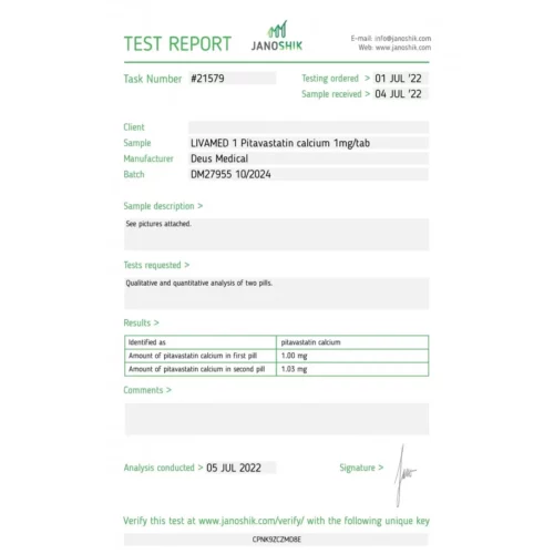 LIVAMED 1 (PITAVASTATIN CALCIUM) - Image 4