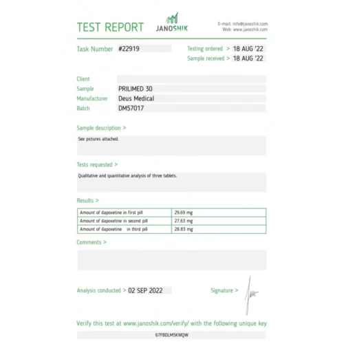 PRILIMED 30 (DAPOXETINE HCL) SEX SUPPORT - Image 4