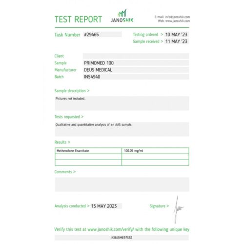 PRIMOMED 100 (METHENOLONE ENANTHATE) - Image 4