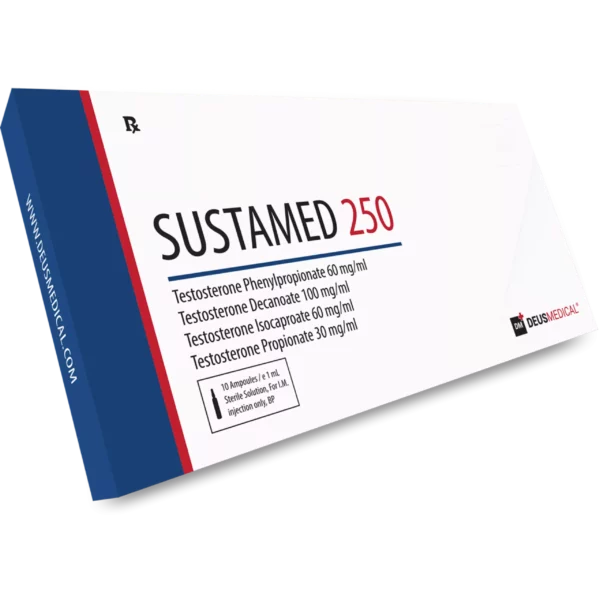 SUSTAMED250DP-4000x4000 SUSTAMED 250 (Sustanon) 250mg – High Quality Injectable Steroid Blend for Comprehensive Muscle Growth and Hormone Support