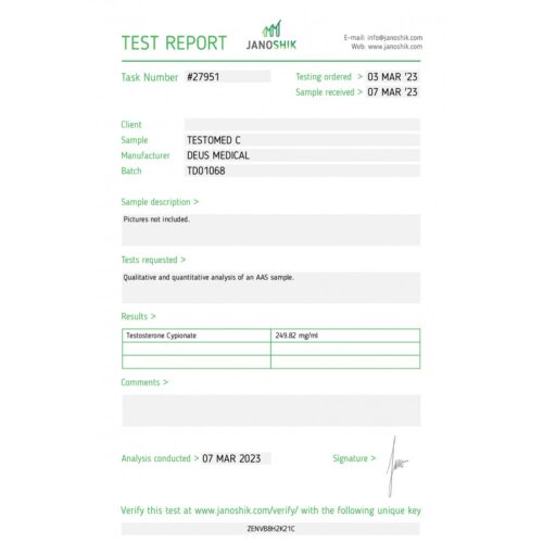 TESTOMED C 250 (TESTOSTERONE CYPIONATE) - Image 4