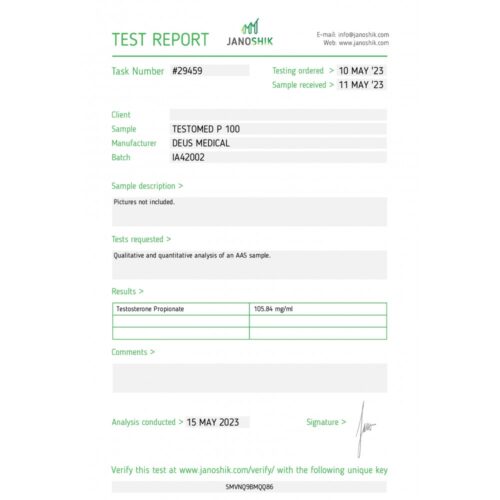 TESTOMED P 100 (TESTOSTERONE PROPIONATE) - Image 4