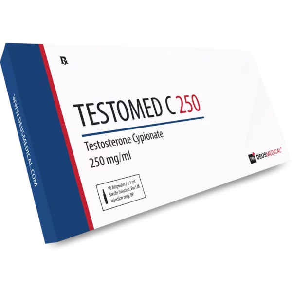 TESTOMEDC250DP-4000x4000 TESTOMED C 250 (Testosterone Cypionate) – High Quality Injectable Steroid for Muscle Growth and Hormone Replacement