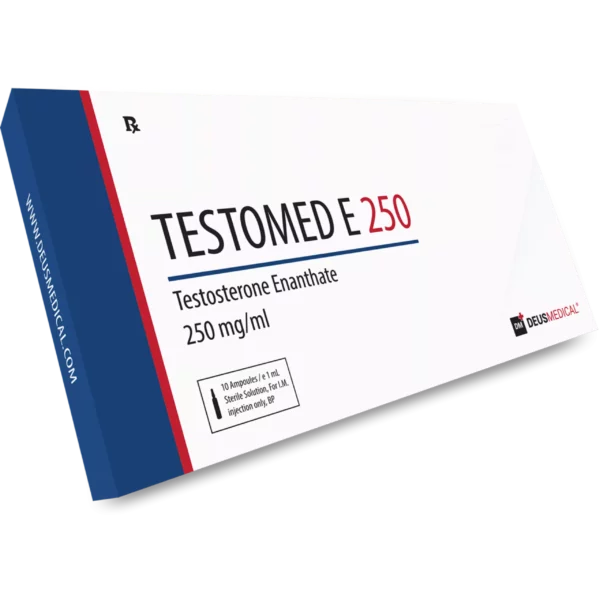 TESTOMEDE250DP-4000x4000 TESTOMED E 250 (Testosterone Enanthate) – Premium Quality Injectable Steroid for Muscle Growth and Hormone Replacement Therapy in the UK