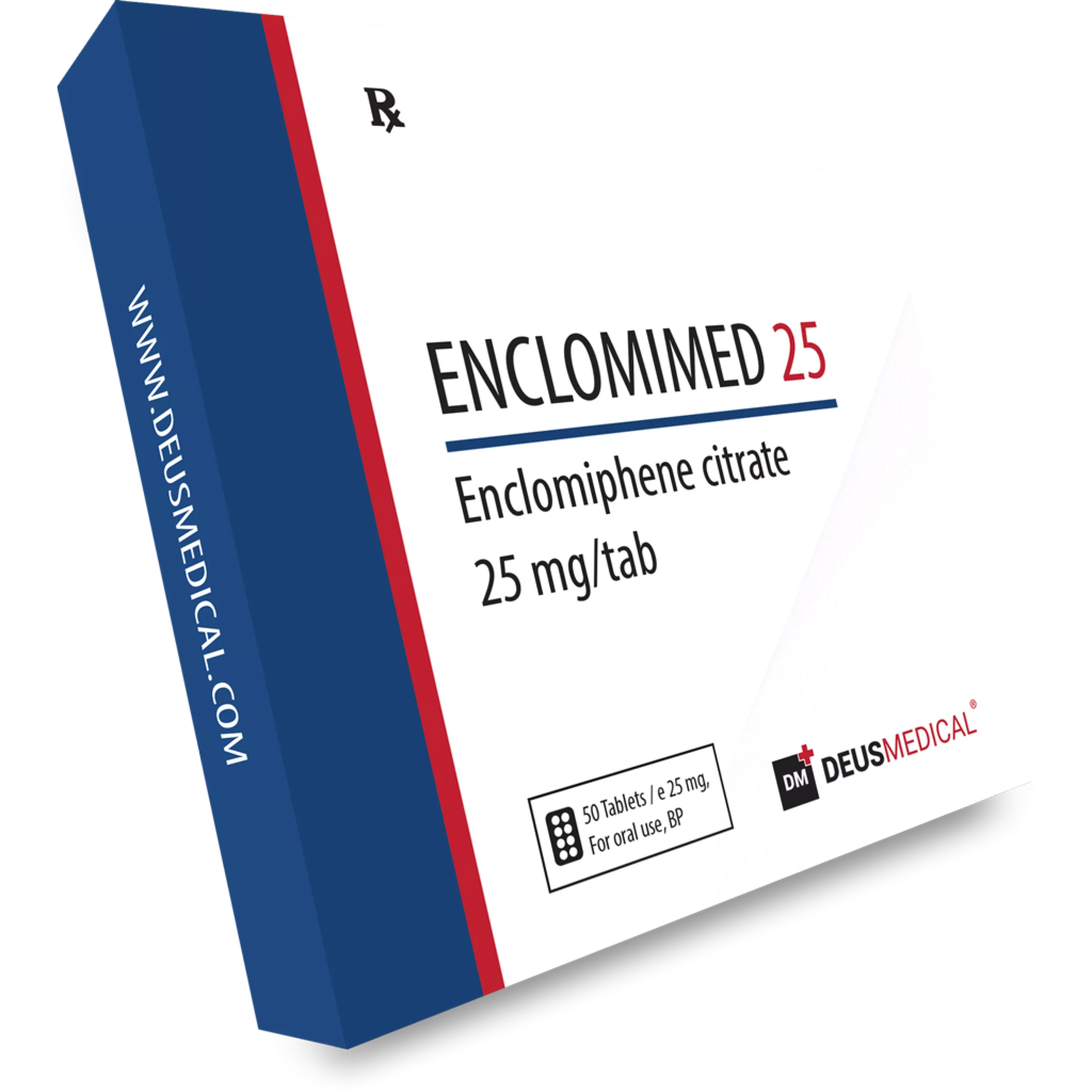 ENCLOMIMED 25 (Enclomiphene Citrate) – High Quality Selective Estrogen Receptor Modulator (SERM) for Testosterone Restoration and Hormonal Balance