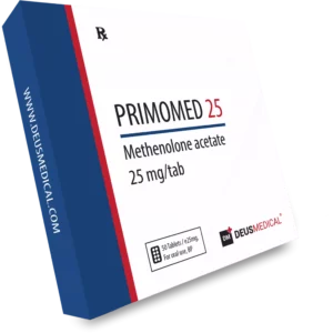 PRIMOMED 25 (Methenolone Acetate) Oral Steroid in Tablets – High Quality Steroid for Lean Muscle Growth and Performance Enhancement