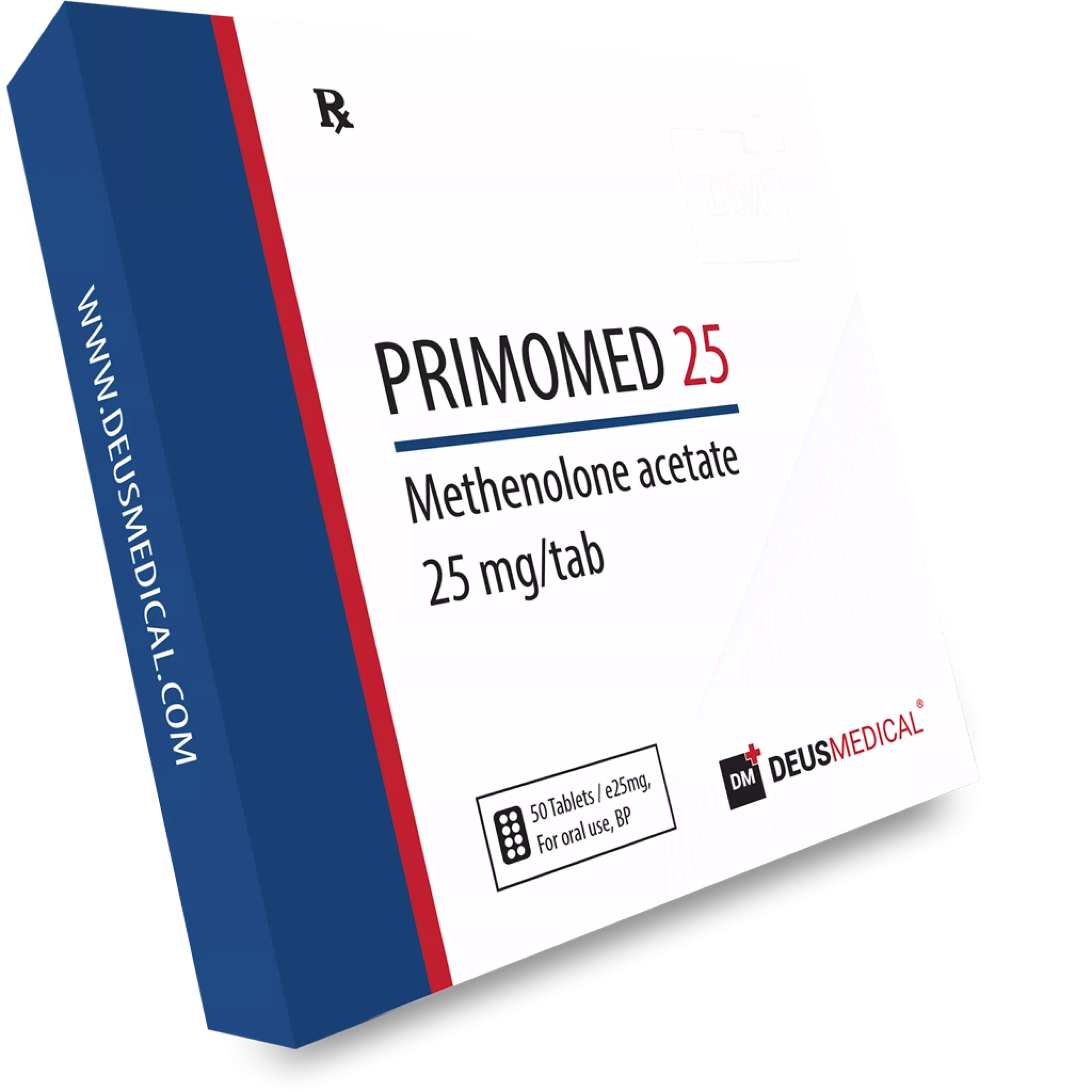 PRIMOMED 25 (Methenolone Acetate) Oral Steroid in Tablets – High Quality Steroid for Lean Muscle Growth and Performance Enhancement