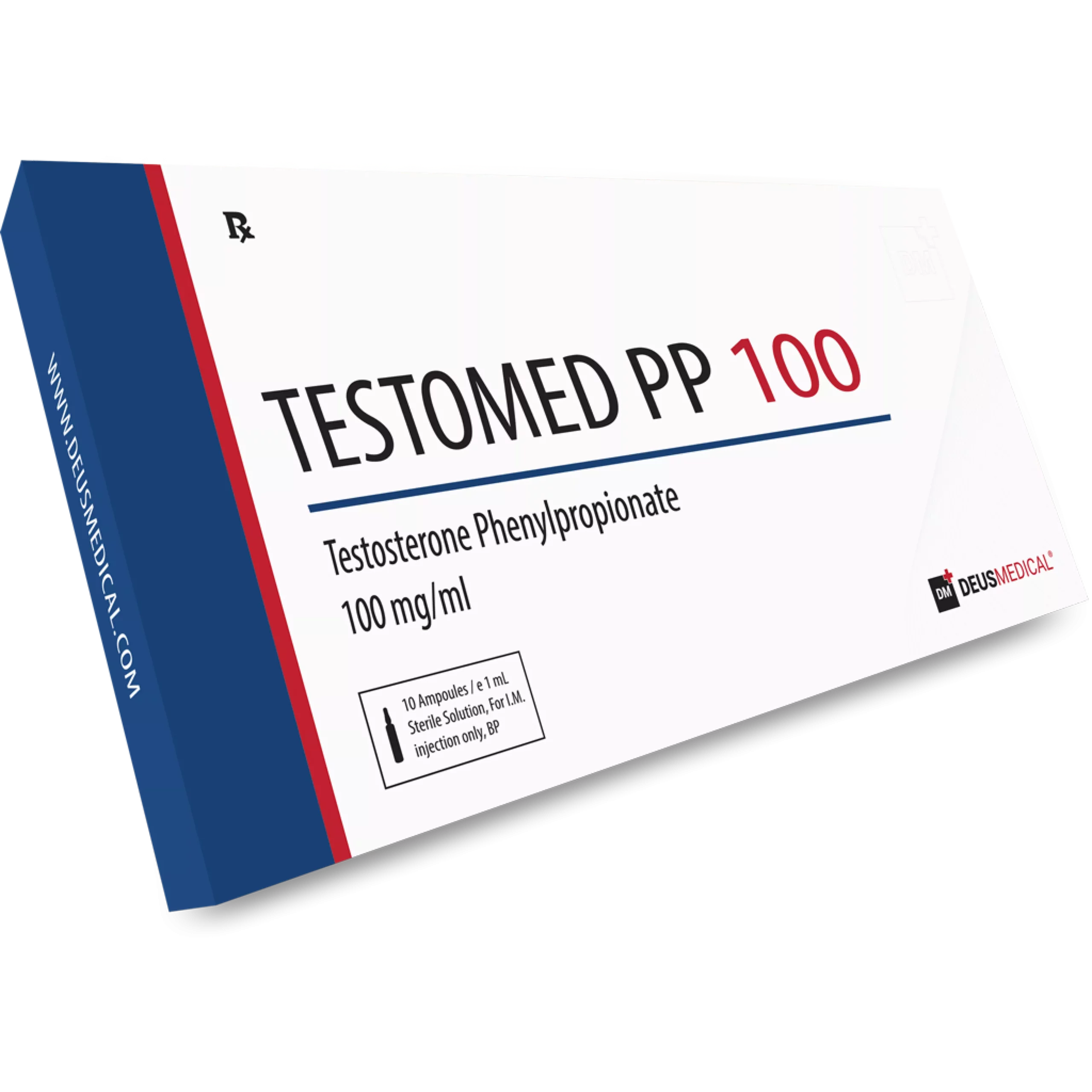 TESTOMED PP 100 (Testosterone Phenylpropionate) 100mg/mL – High Quality Injectable Steroid for Muscle Growth and Hormone Support