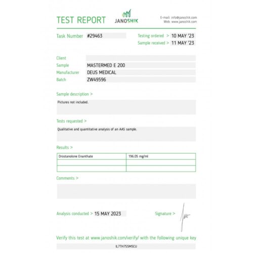 MASTERMED E 200 (DROSTANOLONE ENANTHATE) - Image 4